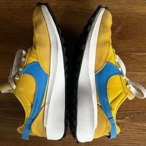 Nike Women’s Waffle Debut sneakers in vivid sulfur and blue size 6.5